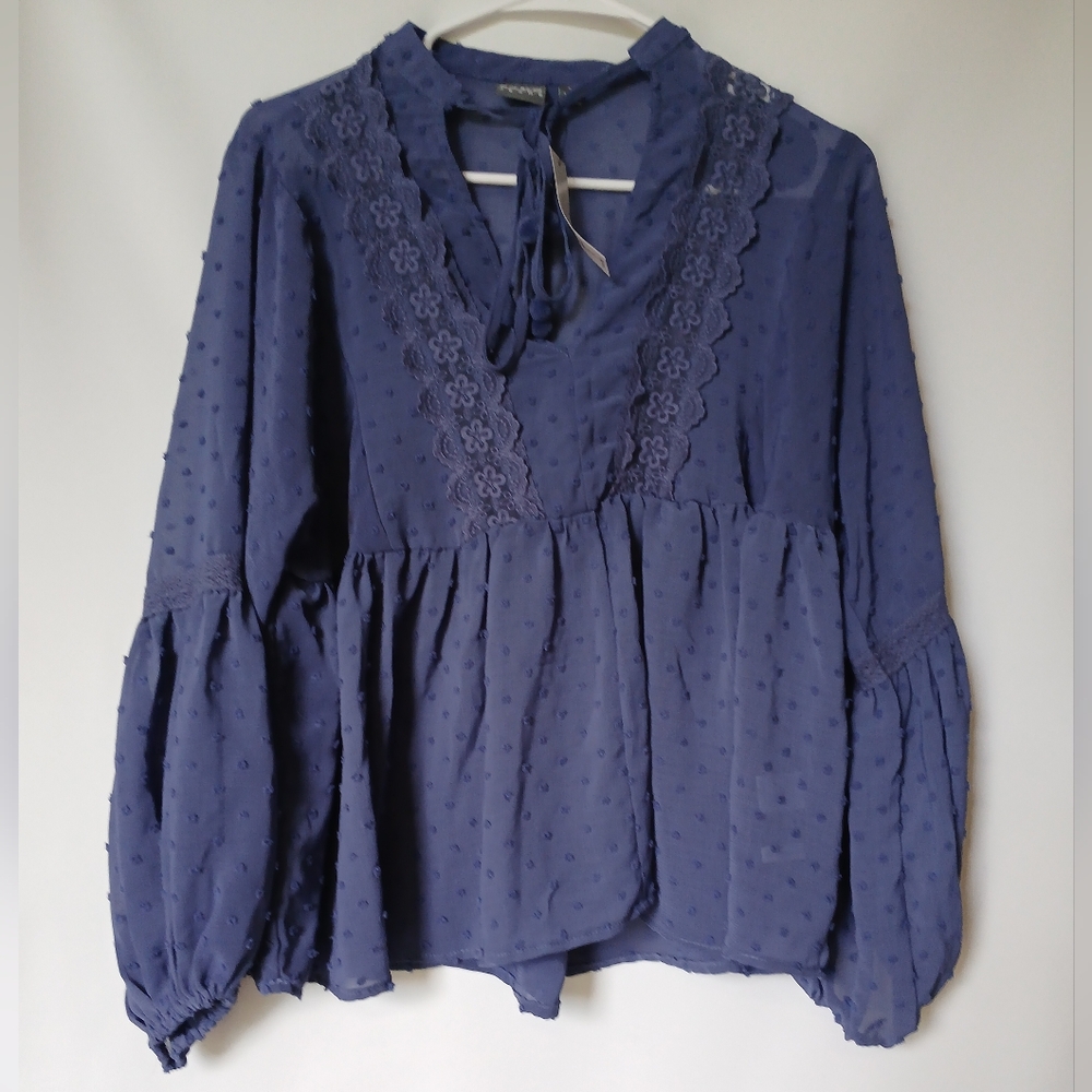 Soho NYC Womens Top Size M Color Purple